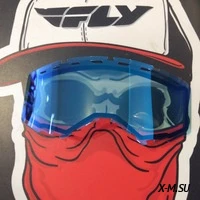 Стекло очков двойное с вентиляцией FLY RACING зеркальное/синее Стекло очков двойное с вентиляцией FLY RACING зеркальное/синее